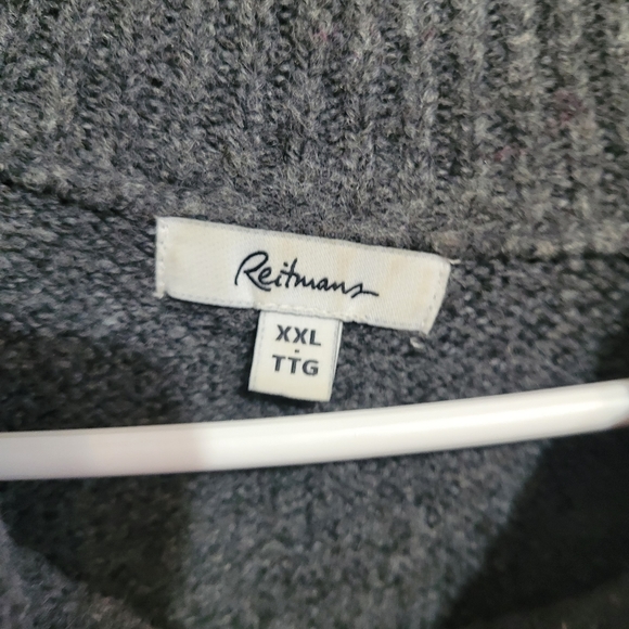 REITMANS bright mock neck grey sweater size XXL - Picture 2 of 5